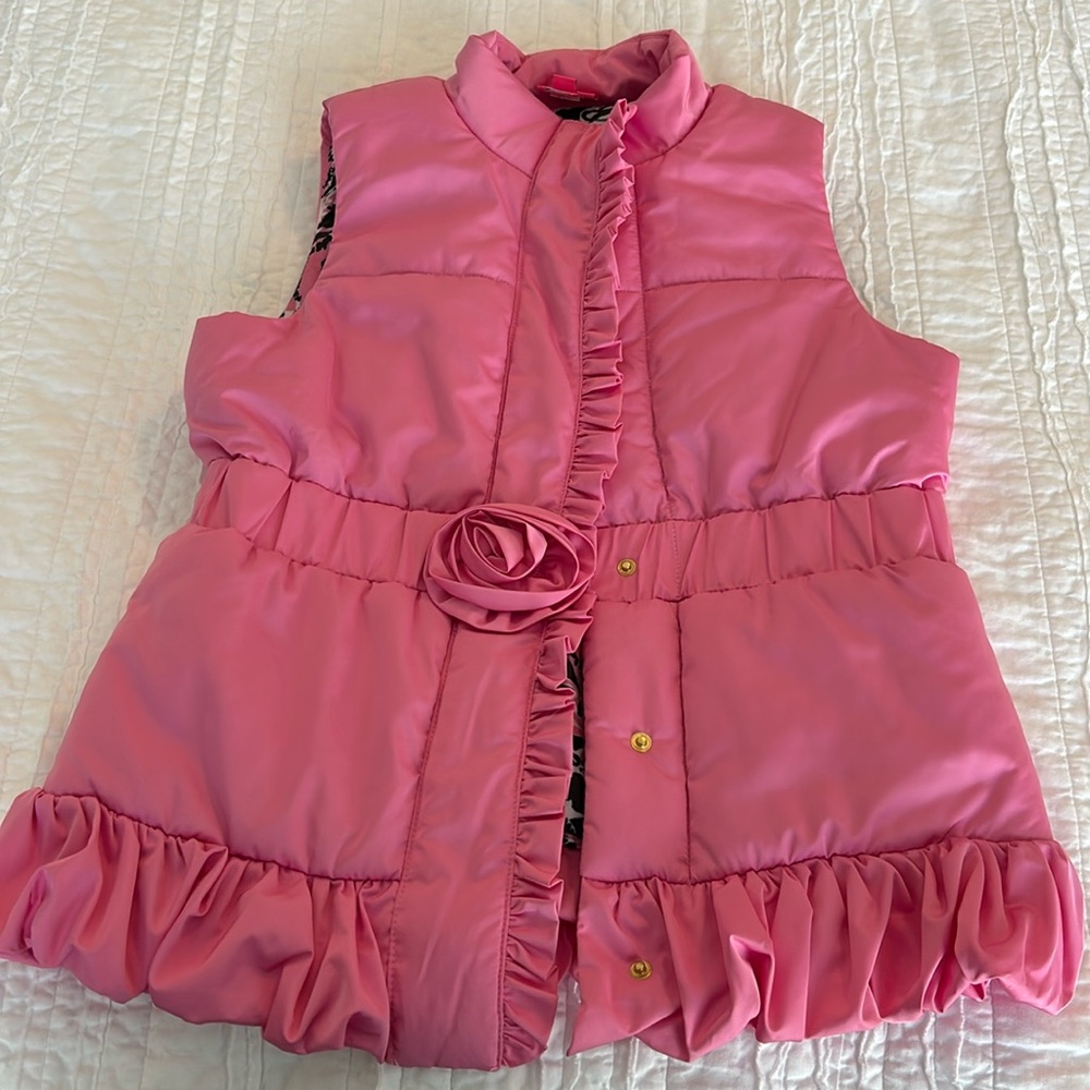Girls XL (12-14) Lilly Pulitzer Pink Vest. No pockets. TJ Maxx find!! Super cute